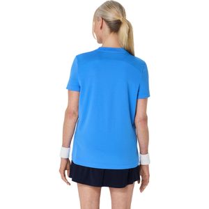 Polo ASICS Court Short Sleeve Top Blue Coast Mujer