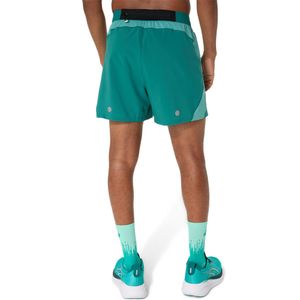 Short ASICS Road 5In Short Rainy Lake/Light Teal Hombre