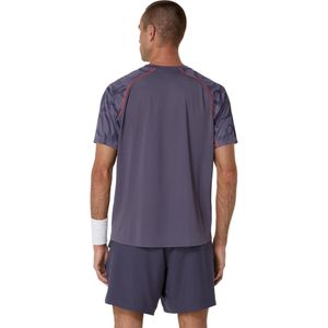 Polo ASICS Game Ss Top Greyish Purple Hombre