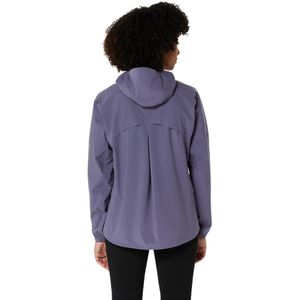Casaca ASICS Metarun Waterproof Jacket Greyish Purple Mujer