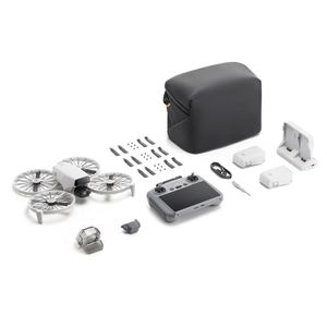 Drone DJI Flip Fly More Combo (GL) (DJI RC 2) con control remoto de pantalla, grabación en 4K UHD, fotos de 48MP, 3 baterías tiempo de vuelo 93 min