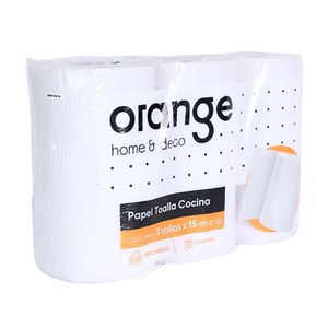 Papel Toalla Cocina Orange 3x15mt Orange