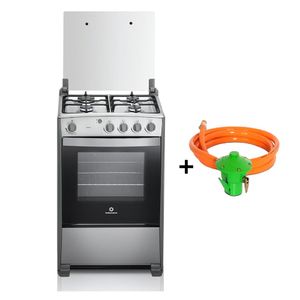 Cocina a Gas Indurama Coruña QZ 4 Hornillas con Enc. Electrico. + Kit de Valvula