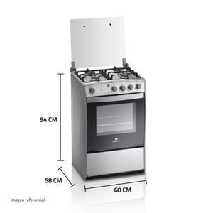 Cocina a Gas Indurama Coruña QZ 4 Hornillas con Enc. Electrico. + Kit de Valvula