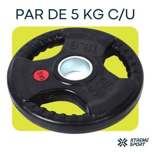 Barra Romana Olímpica + 20 kg de Discos Olímpicos + Seguros
