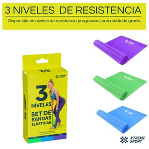 Bandas Elasticas de Resistencia 150cm Ejercicios Terapia