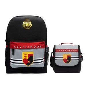 Pack Escolar Oficio Mochila y Lonchera Gryffindor Harry Potter
