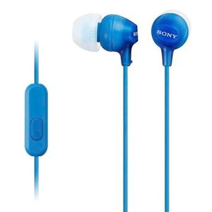 Audífono Sony EX15AP Con Micrófono Azul