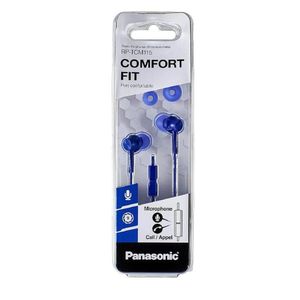 Auriculares Panasonic Comfort Fit TCM115 Comodidad y Calidad Azul