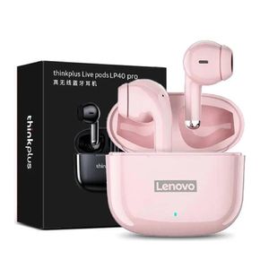 Audifonos Lenovo LP40 Pro Bluetooth con Sonido Superior Rosa
