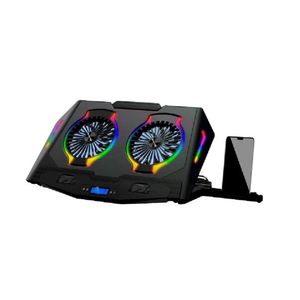Cooler para Laptop Gamer 2 Fan 14cm RGB Avatec soporte de celular