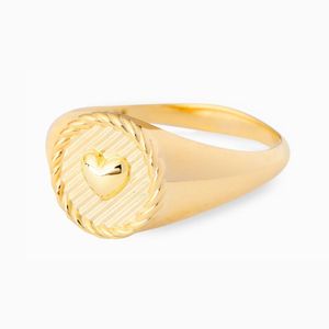 Anillo Selflove Bañado en Oro 24K Talla 8