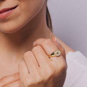 Anillo Selflove Bañado en Oro 24K Talla 8