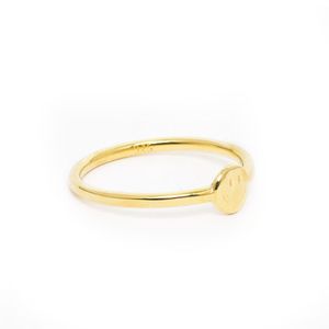 Anillo Happy Face Bañado en Oro 24K Talla 7