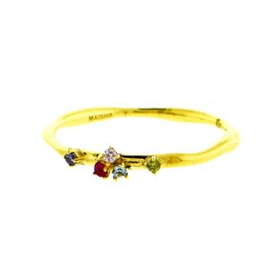 Anillo Aurora Bañado en Oro 24K Talla 7