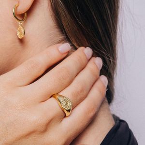 Anillo Raymi Bañado en Oro 24K Talla 7