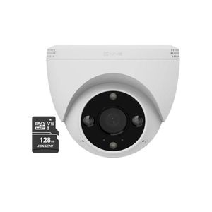 Cámara de seguridad exterior H4 2K Lente 360° + Micro SD 128GB - Ezviz