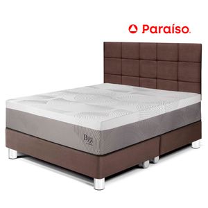 Dormitorio Royal Balanzze Queen Cabecera Blocks Chocolate