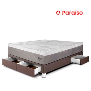 Cama con Cajones Balanzze 2 Plazas Choco Bipanel