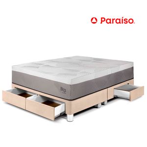Cama con Cajones Balanzze King Champ Bipanel