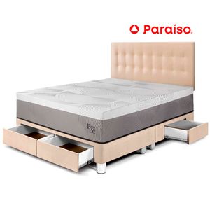 Dormitorio con Cajones Balanzze King Champ Bipanel