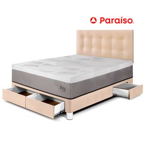 Dormitorio con Cajones Balanzze 2 Plazas Champ Bipanel