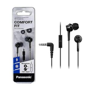 Auriculares Panasonic Comfort Fit TCM115 Comodidad y Calidad Negro