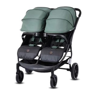 Coche Mellicero de Lujo KIDILO TWIN STROLLER  Verde