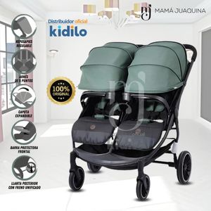 Coche Mellicero de Lujo KIDILO TWIN STROLLER  Verde