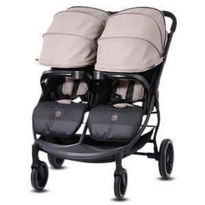 Coche Mellicero de Lujo KIDILO TWIN STROLLER  Rosa
