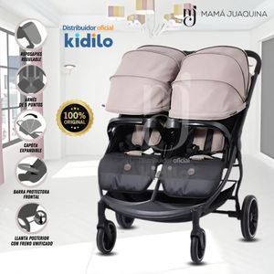 Coche Mellicero de Lujo KIDILO TWIN STROLLER  Rosa