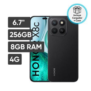 Smartphone HONOR X8C 6.7" 8GB 256GB 108MP+5MP Negro