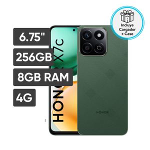 Smartphone HONOR X7C 6.75" 8GB 256GB 108MP+2MP Verde