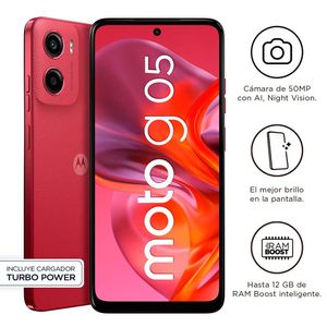 Smartphone MOTOROLA G05 6.7" 4GB 128GB 50MP Rojo