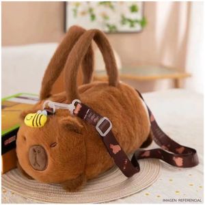 Bolso cartera Capibara Panda Kawaii niños y niñas Marron