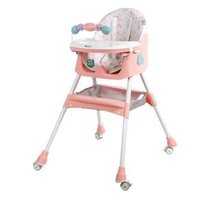 Nueva Silla de Comer Ebaby Plegable LULU 631-1 Rosado