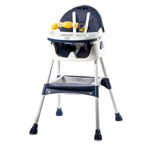 Silla de Comer Ebaby Plegable Doble bandeja LULU Azul