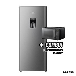 Refrigeradora INDURAMA 177 L Con DISP De Agua Plateado RI-289D + Microondas HMM-21N