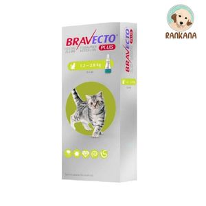 Antipulgas para Gato Bravecto Plus Pipeta de 1.2 a 2.8 kg