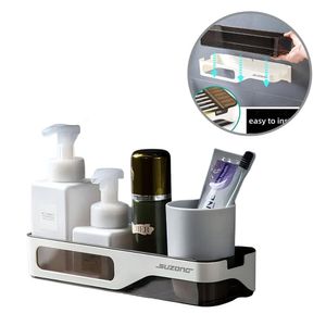 Repisa Organizador De Baño Desmontable Gris  330BLG03