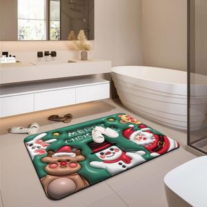 Alfombra Absorbente 3D Navidad Personajes  537NP03