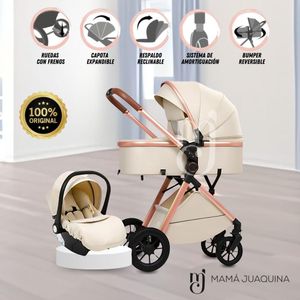 Coche Moisés de Lujo KIDILO Clouis Edición Limitada Beige