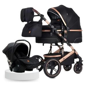Coche Moisés de Lujo Ebaby Splendor Con Portabebé Negro