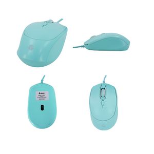 Mouse TEROS TE-1227S 800-1200-1600 DPI USB 4 Botones Verde