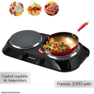 Cocina Electrica de 2 Hornillas Taurus Mod. Fenix Duo