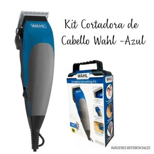 Maquina de Cortar Cabello Wahl Maleta Azul 20 Pzas