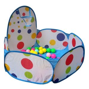 Piscina de Pelotas con Aro para Bebes y Niños Color CELESTE