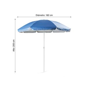 Sombrilla de playa Azul 200cm Protección UV FP50+ Orange