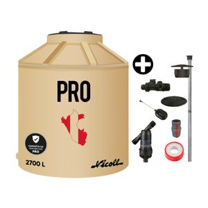 Tanque de agua Arena Pro 2700 litros + Kit de Accesorios