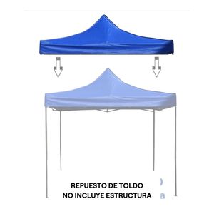 Repuesto Lona Toldo Plegable Fp50+ 300x300cm Azul Orange